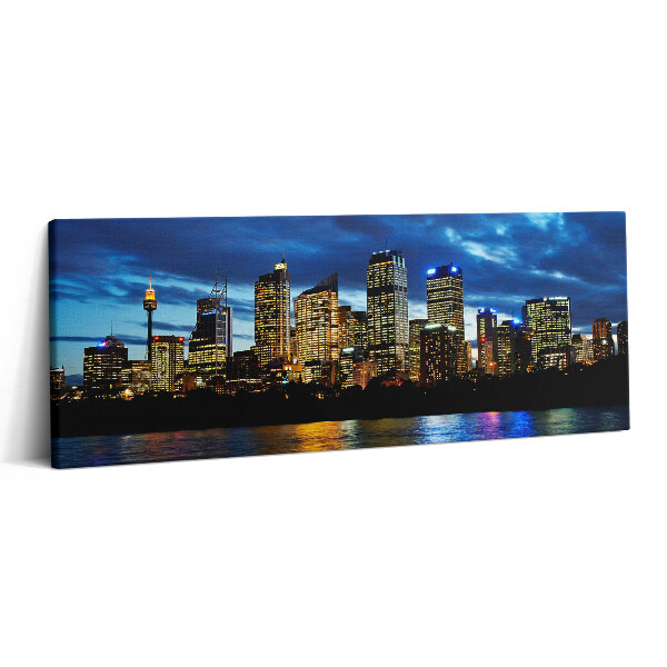 Canvas kép 125x50 Egy esti séta Sydneyben