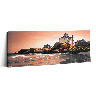 Canvas kép 125x50 Sherman tengerparti háza