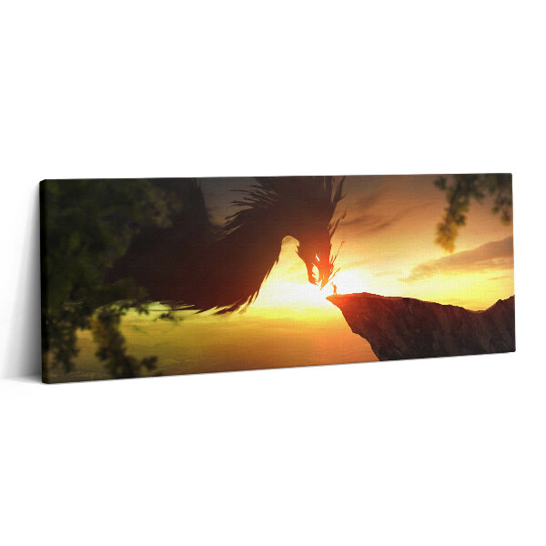 Canvas kép 125x50 Fantázia világ sárkány