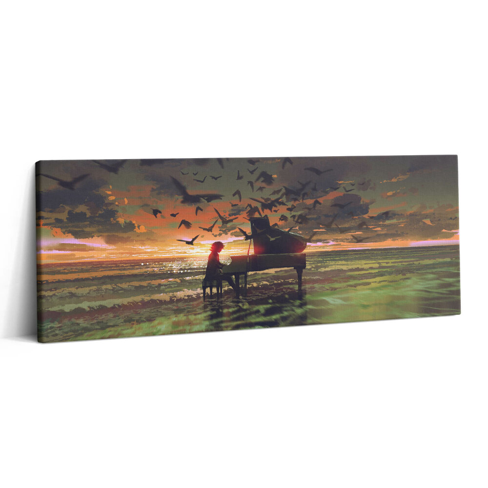 Canvas kép 125x50 Koncert a tengerparton