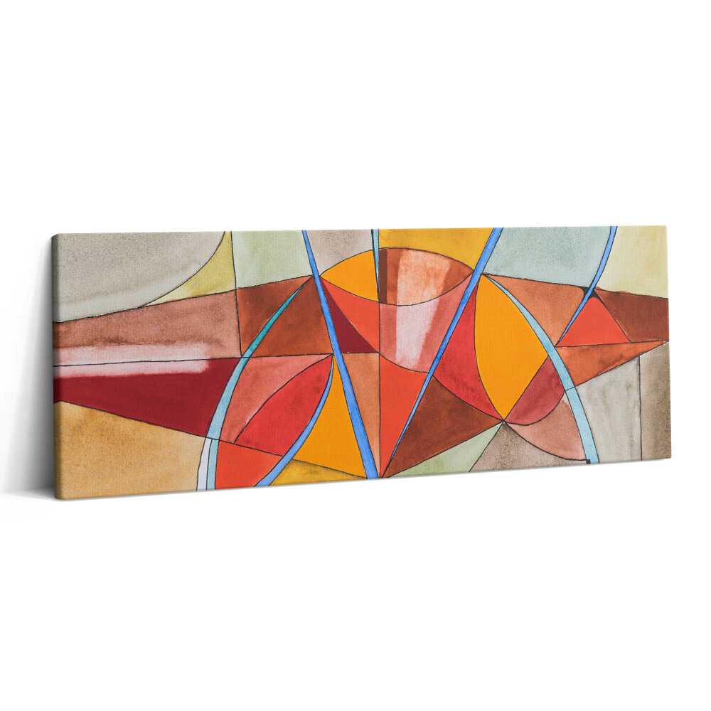 Canvas kép 125x50 Művészet - narancssárga ólomüveg