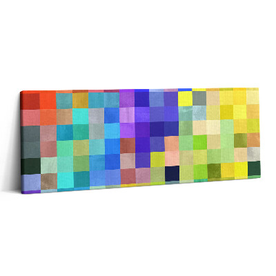Canvas kép 125x50 Kis négyzetek kompozíciója