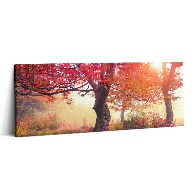 Canvas kép 125x50 Őszi fák