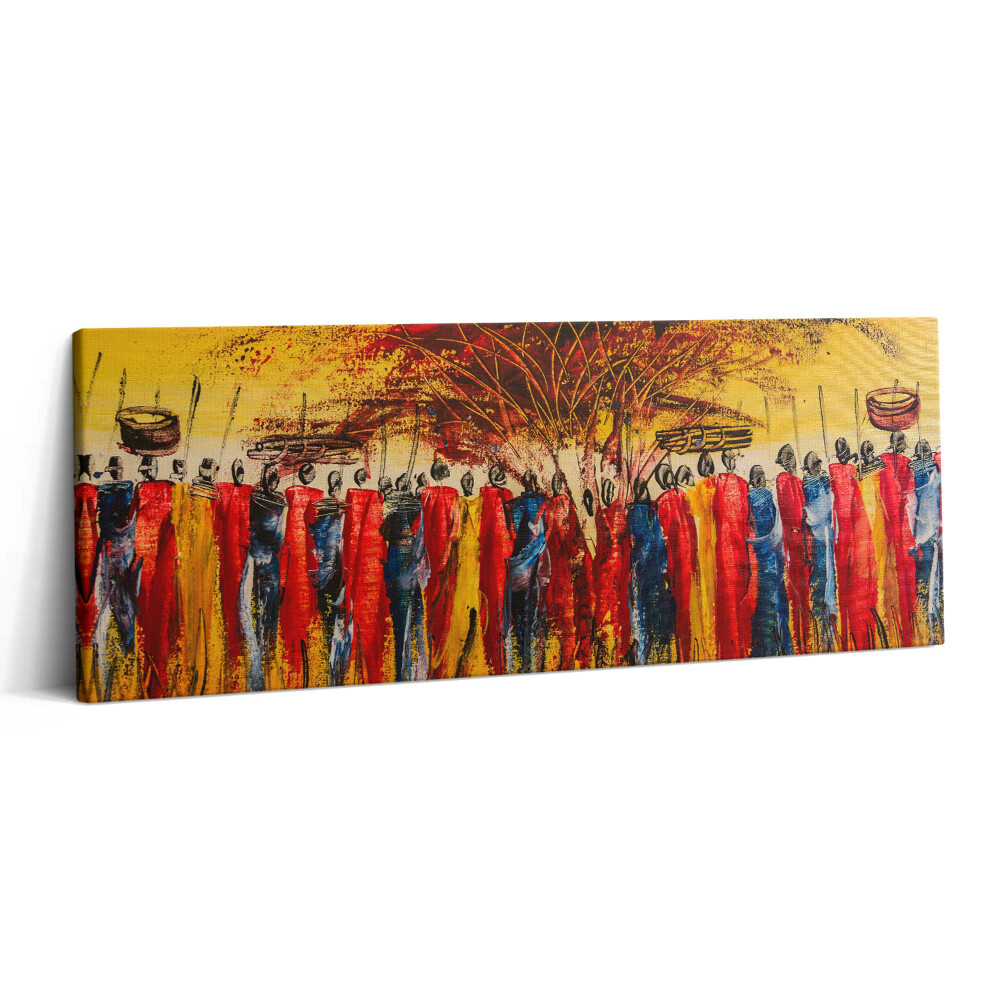 Canvas kép 125x50 Afrikai törzs Kenyában