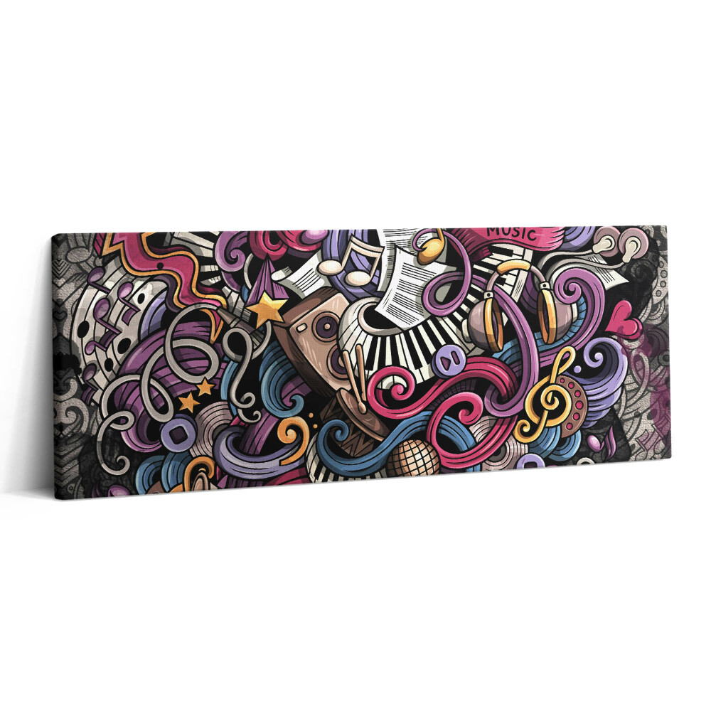 Canvas kép 125x50 Zenei hangszerek