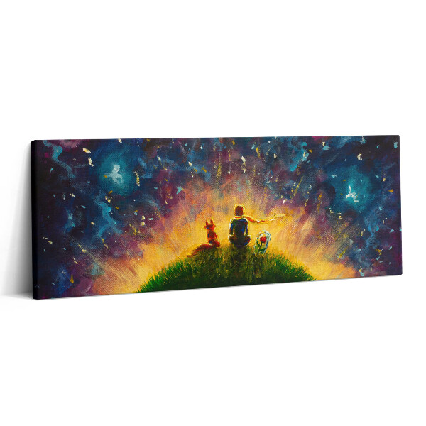Canvas kép 125x50 A kis herceg absztrakt illusztrációja