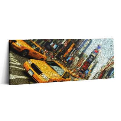 Canvas kép 125x50 Sárga taxik New Yorkban