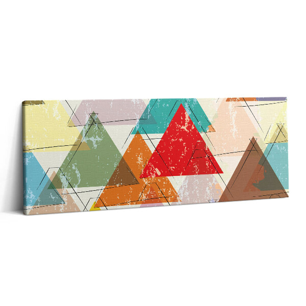 Canvas kép 125x50 Geometrikus mintás háromszögek