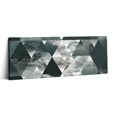 Canvas kép 125x50 Tengeri hullámok geometriai absztrakciója