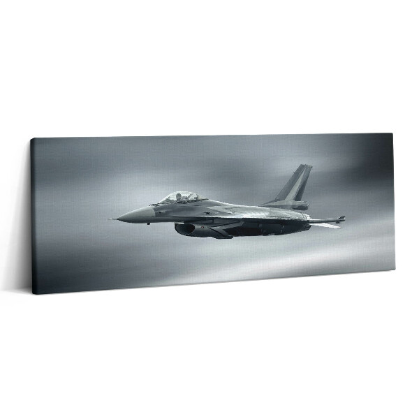 Canvas kép 125x50 Katonai repülőgép repülés közben