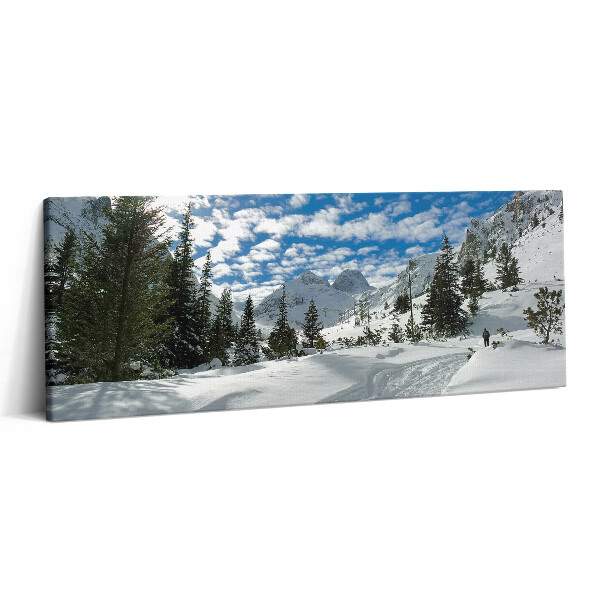 Canvas kép 125x50 Hegyvidéki táj télen