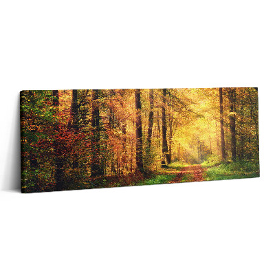 Canvas kép 125x50 Őszi erdei tájkép