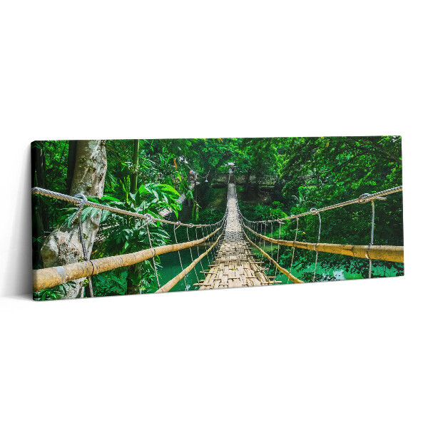 Canvas kép 125x50 Híd az erdőben a Fülöp-szigeteken