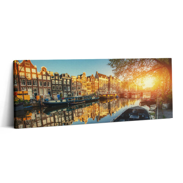 Canvas kép 125x50 Amszterdam városa
