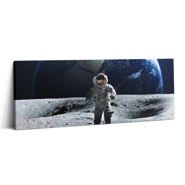 Canvas kép 125x50 Űrhajós a Holdon