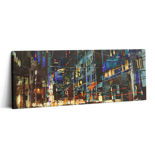 Canvas kép 125x50 Éjszakai város