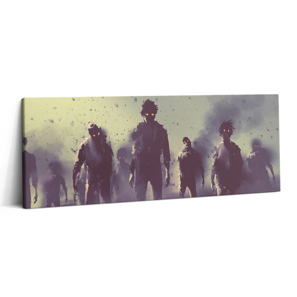 Canvas kép 125x50 Zombik Halloween éjszakáján