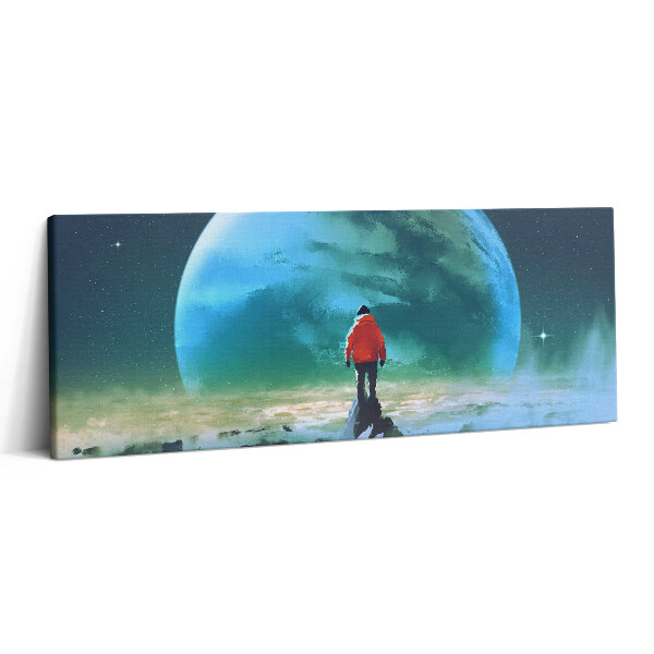 Canvas kép 125x50 Ember a Holdon