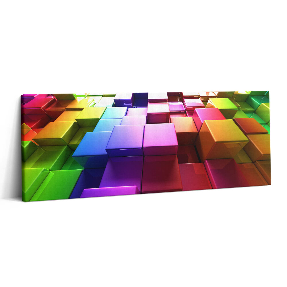 Canvas kép 125x50 Színes kockák