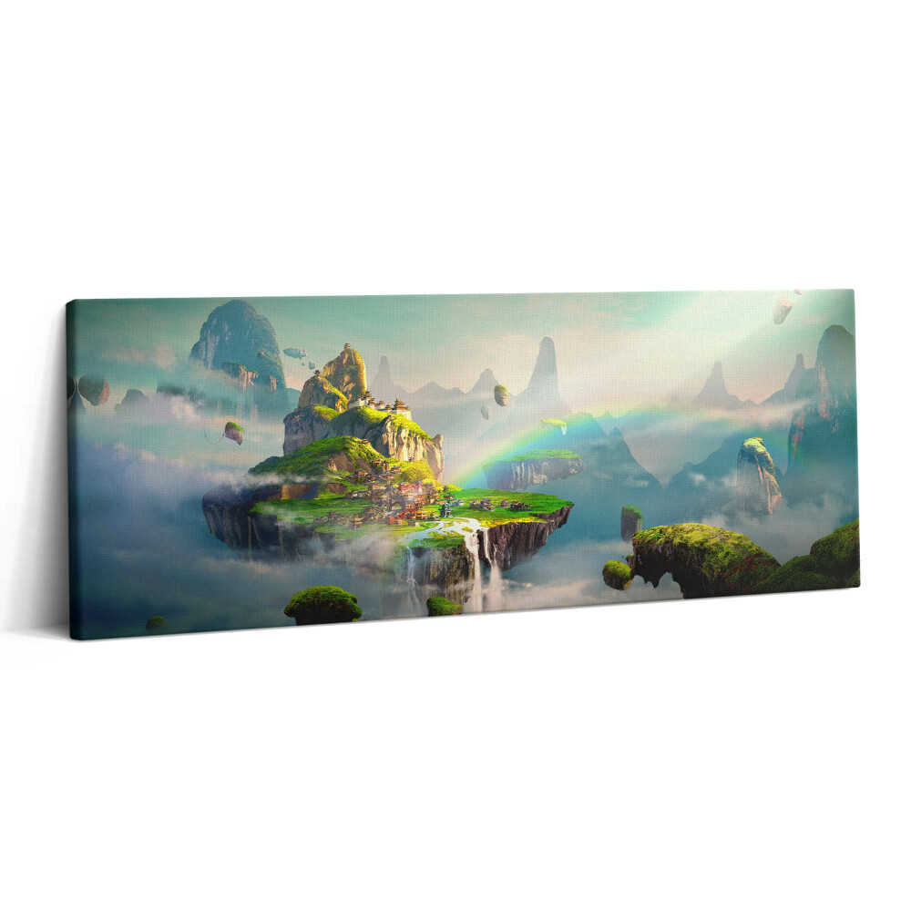 Canvas kép 125x50 Fantasztikus jelenetek kínai stílusban