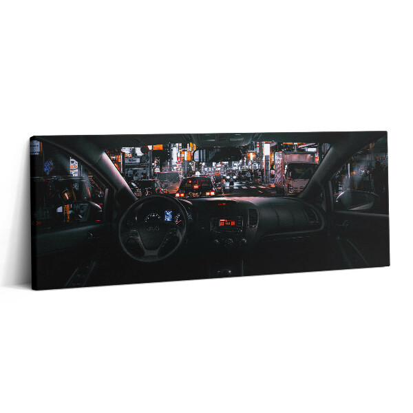 Canvas kép 125x50 Autó Tokióban