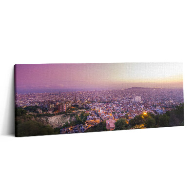 Canvas kép 125x50 Bunkerek Barcelonában El Carmel