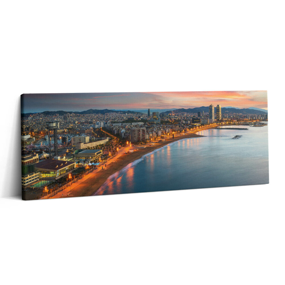 Canvas kép 125x50 Keleti strand Barcelonában