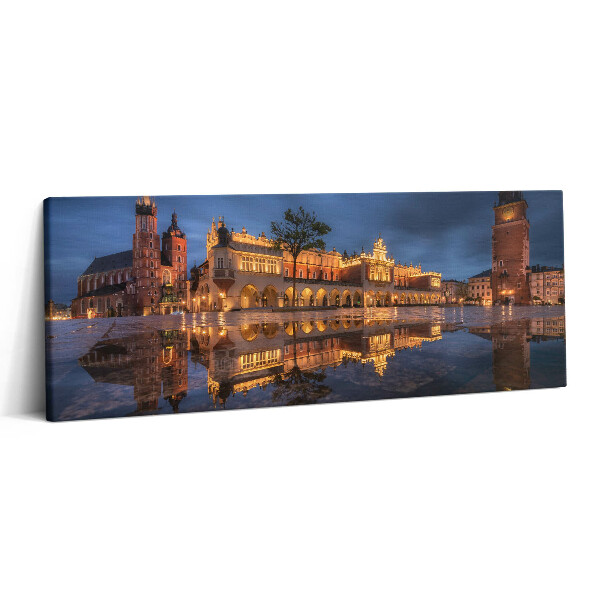 Canvas kép 125x50 Krakkó főtéri ruházati csarnok