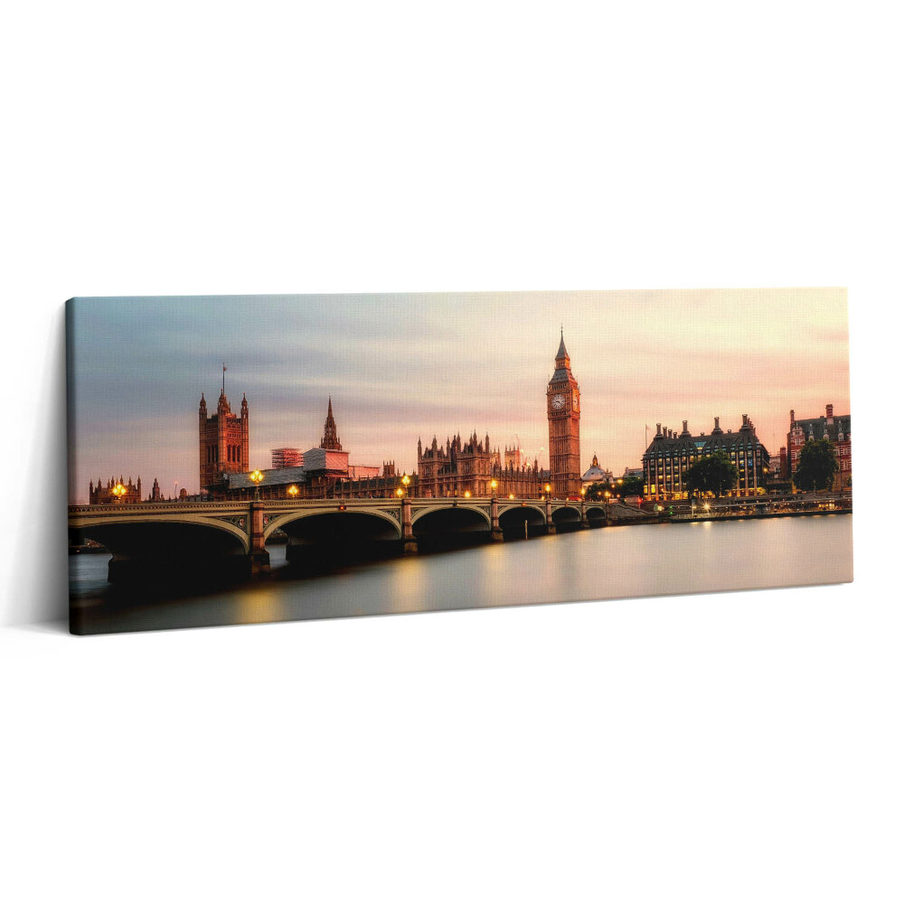 Canvas kép 125x50 A londoni Big Ben panorámája