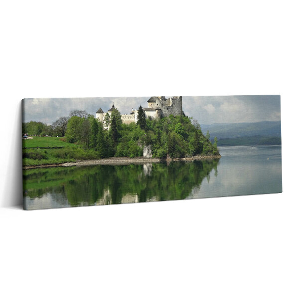 Canvas kép 125x50 Vár Niedzica felől