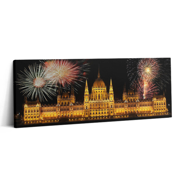 Canvas kép 125x50 Magyar Parlament épülete