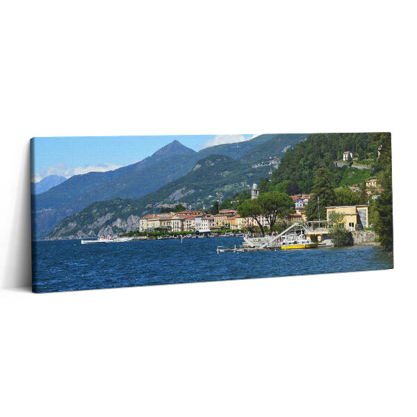 Canvas kép 125x50 A Garda-tó hegyvidéki tája