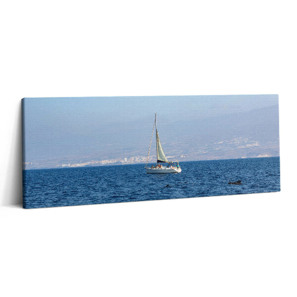 Canvas kép 125x50 Egy jacht Tenerifén