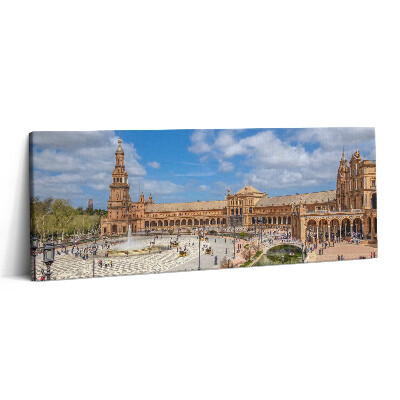 Canvas kép 125x50 Plaza de España Sevillában