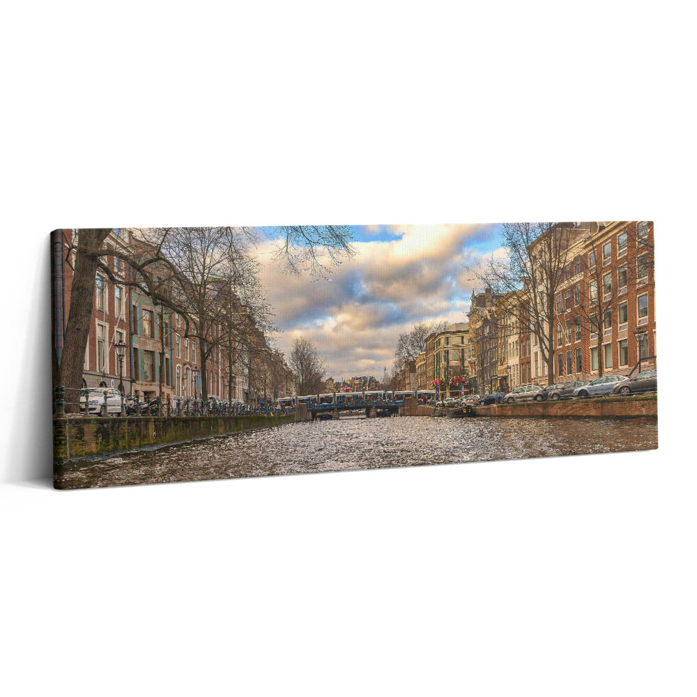 Canvas kép 125x50 Rotterdami csatorna