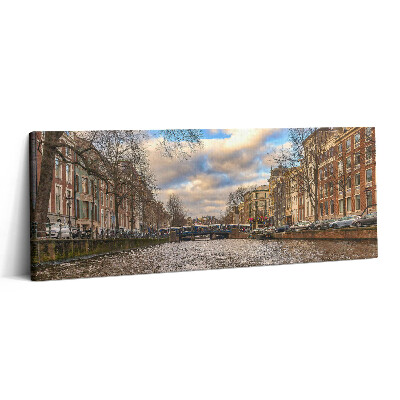 Canvas kép 125x50 Rotterdami csatorna