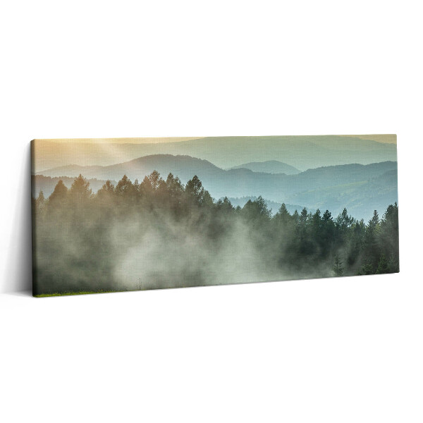 Canvas kép 125x50 Tájkép a Beszkidek hegységben