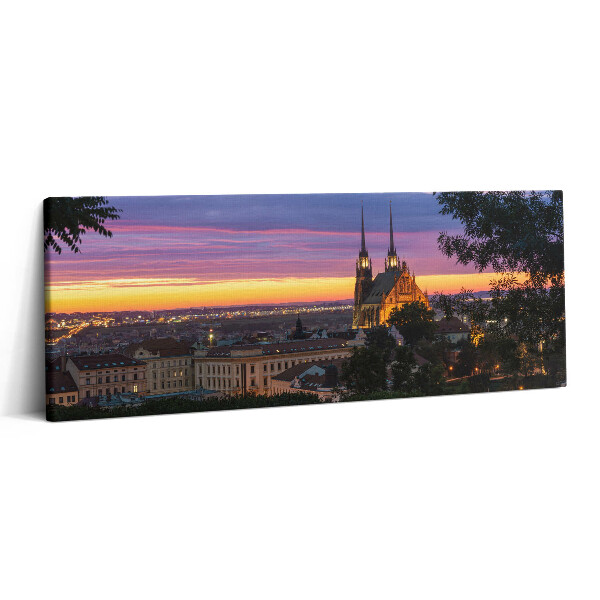 Canvas kép 125x50 Napfelkelte Brünnben
