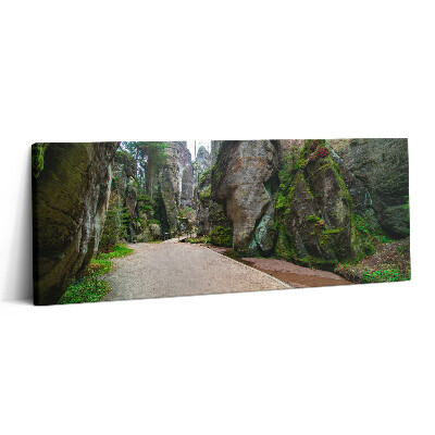 Canvas kép 125x50 Sziklaváros a Cseh Köztársaságban