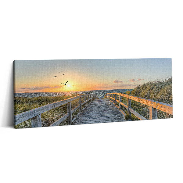 Canvas kép 125x50 Tengerparti nyaralás Németországban