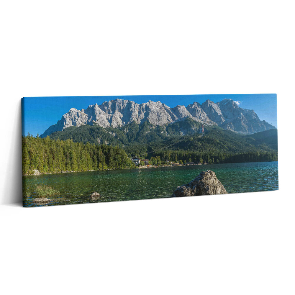 Canvas kép 125x50 Zugspitze csúcs Németországban