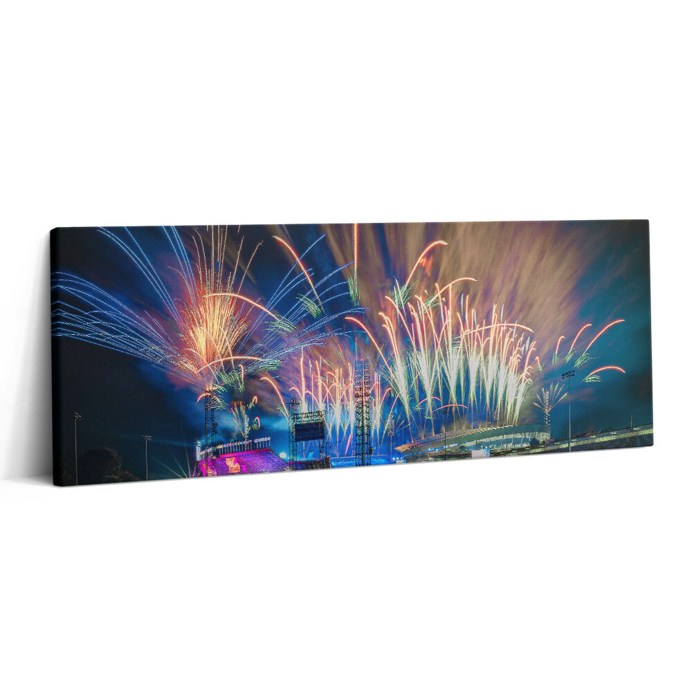 Canvas kép 125x50 Újév Birminghamben