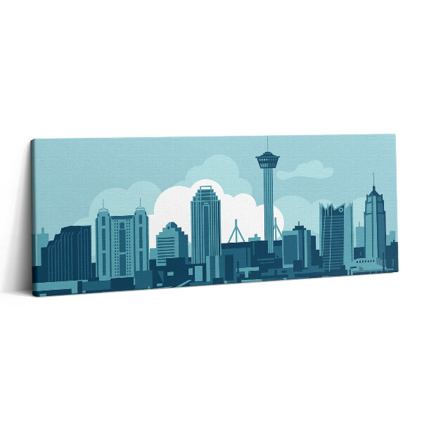 Canvas kép 125x50 San Antonio építészete az Egyesült Államokban