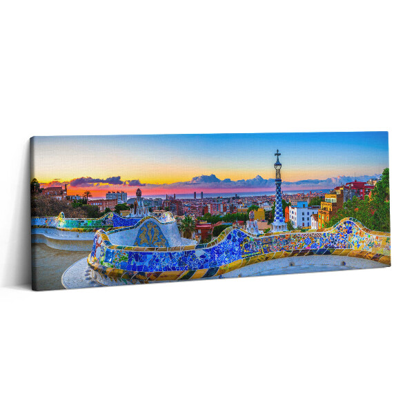 Canvas kép 125x50 Panoráma egy spanyol városról