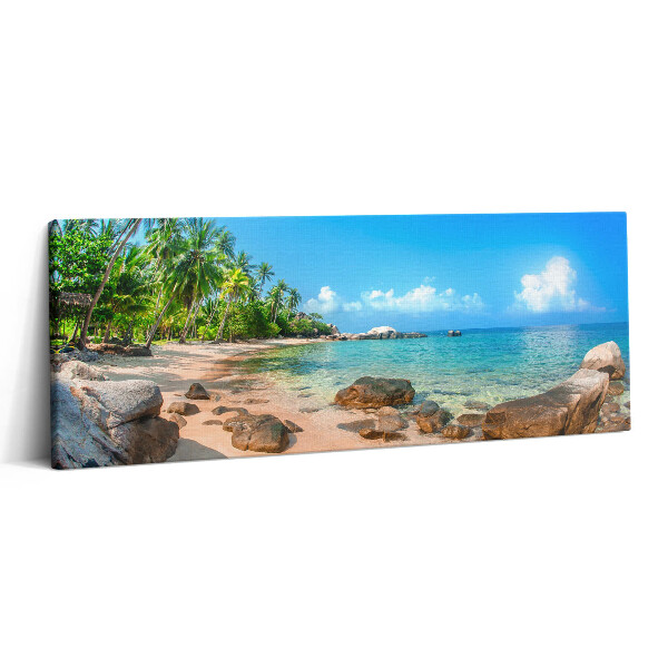 Canvas kép 125x50 Gyönyörű tengerpart Thaiföldön