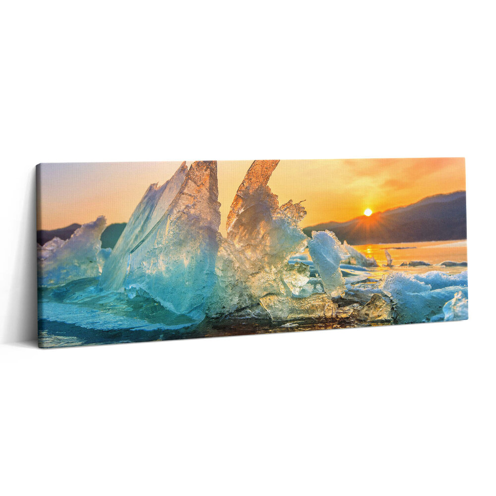 Canvas kép 125x50 Jégdarab napfelkeltekor
