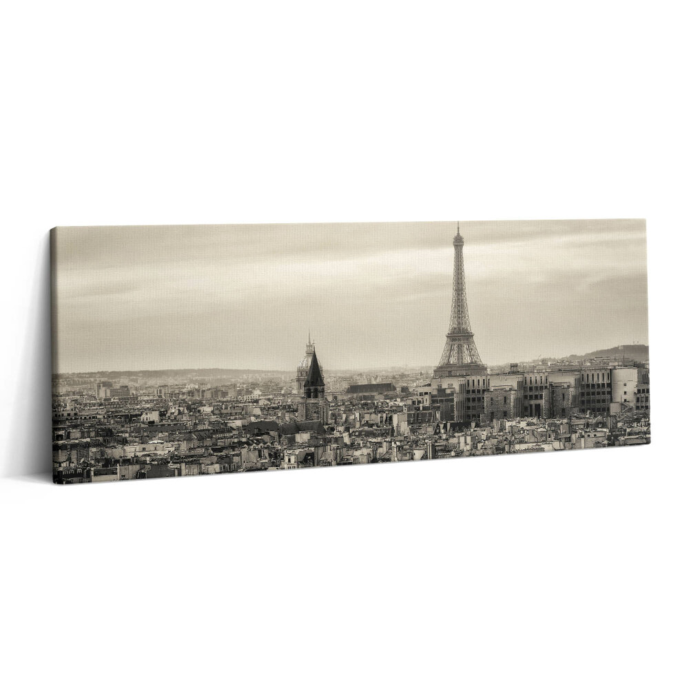 Canvas kép 125x50 Párizsi tájkép és az Eiffel-torony