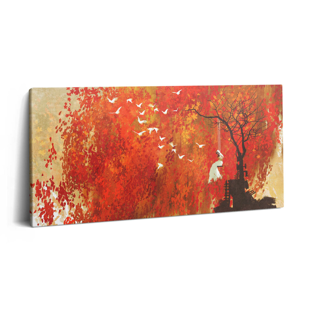 Vászonkép 140x70 Ártatlan menyasszony ősszel