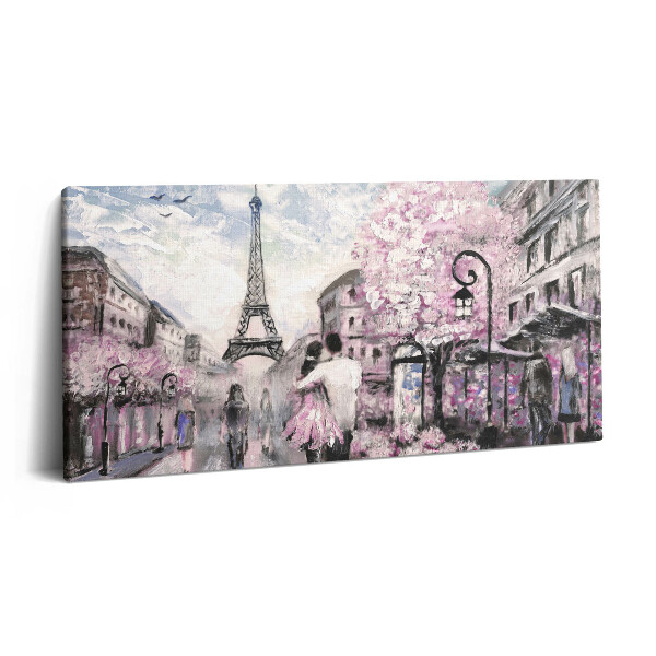 Vászonkép 140x70 Párizs és az Eiffel-torony