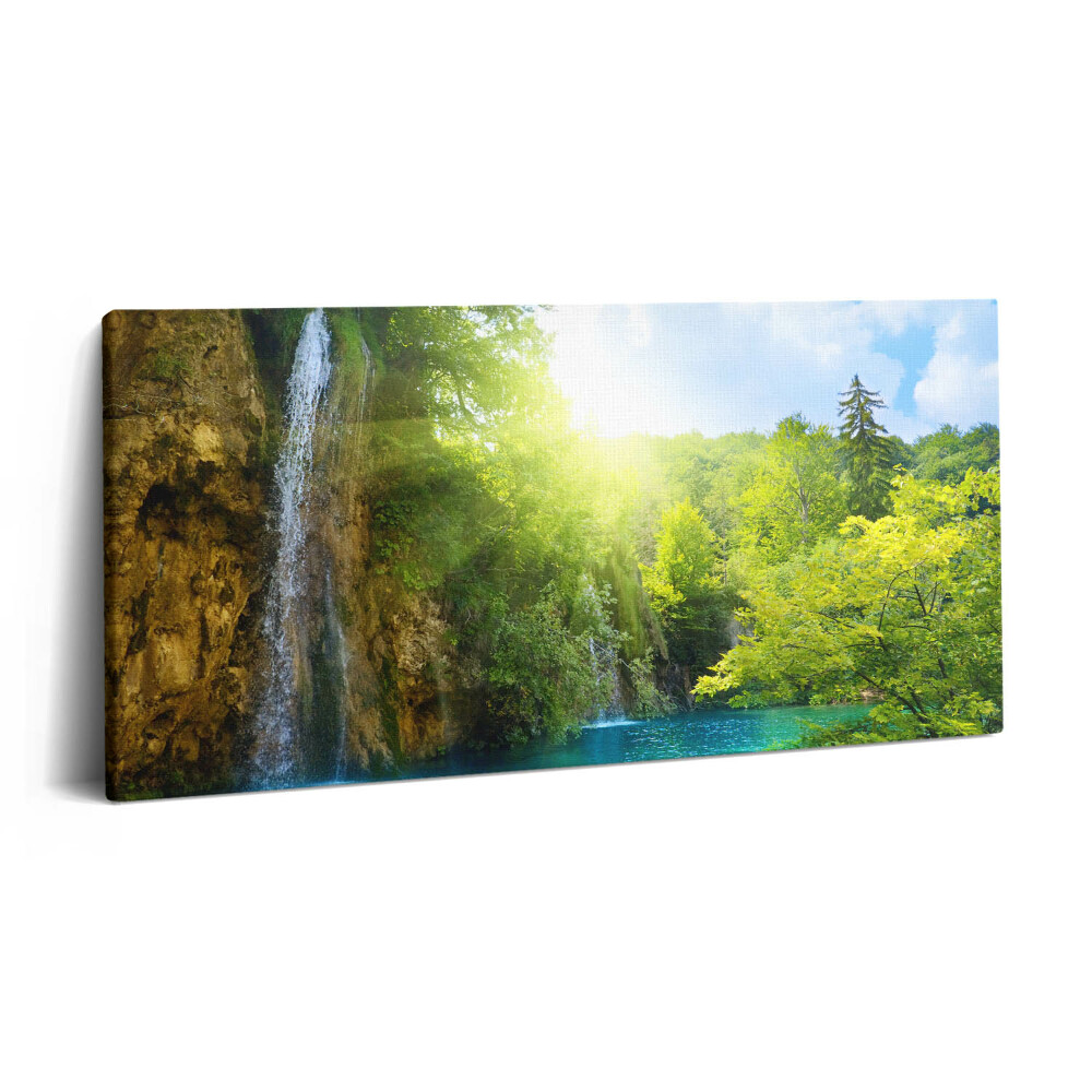 Vászonkép 140x70 Kék lagúna táj